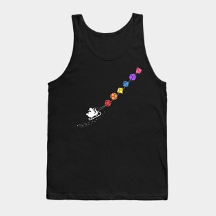 Christmas Polyhedral Rainbow Dice Set Tabletop RPG Addict Tank Top